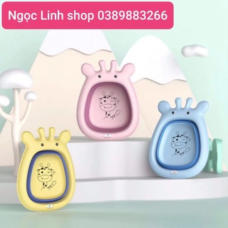 Chậu rửa mặt gấp gọn hình bò cho bé yêu ❤