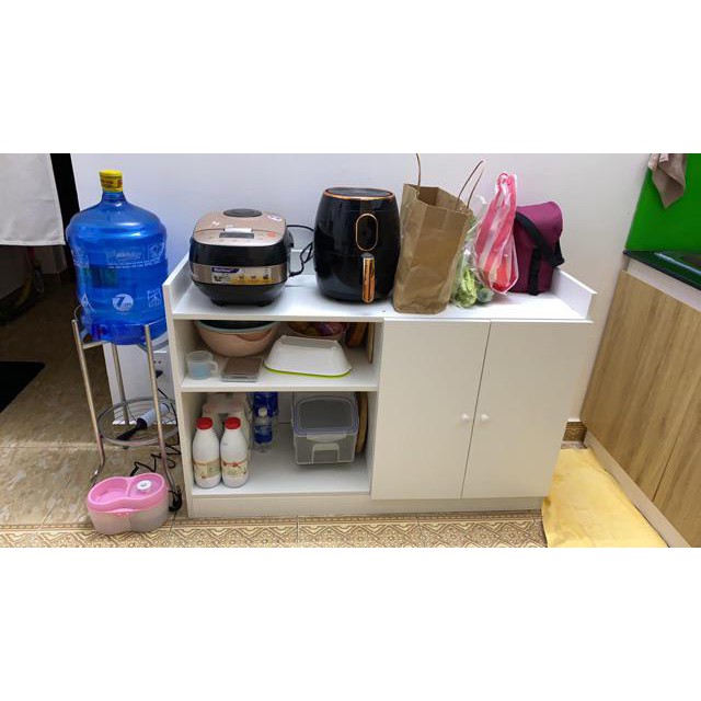 [ SALE SẬP SÀN ] Tủ Nhà Bếp hiện đại 2 Cánh Có Kệ màu Trắng- GP39.1