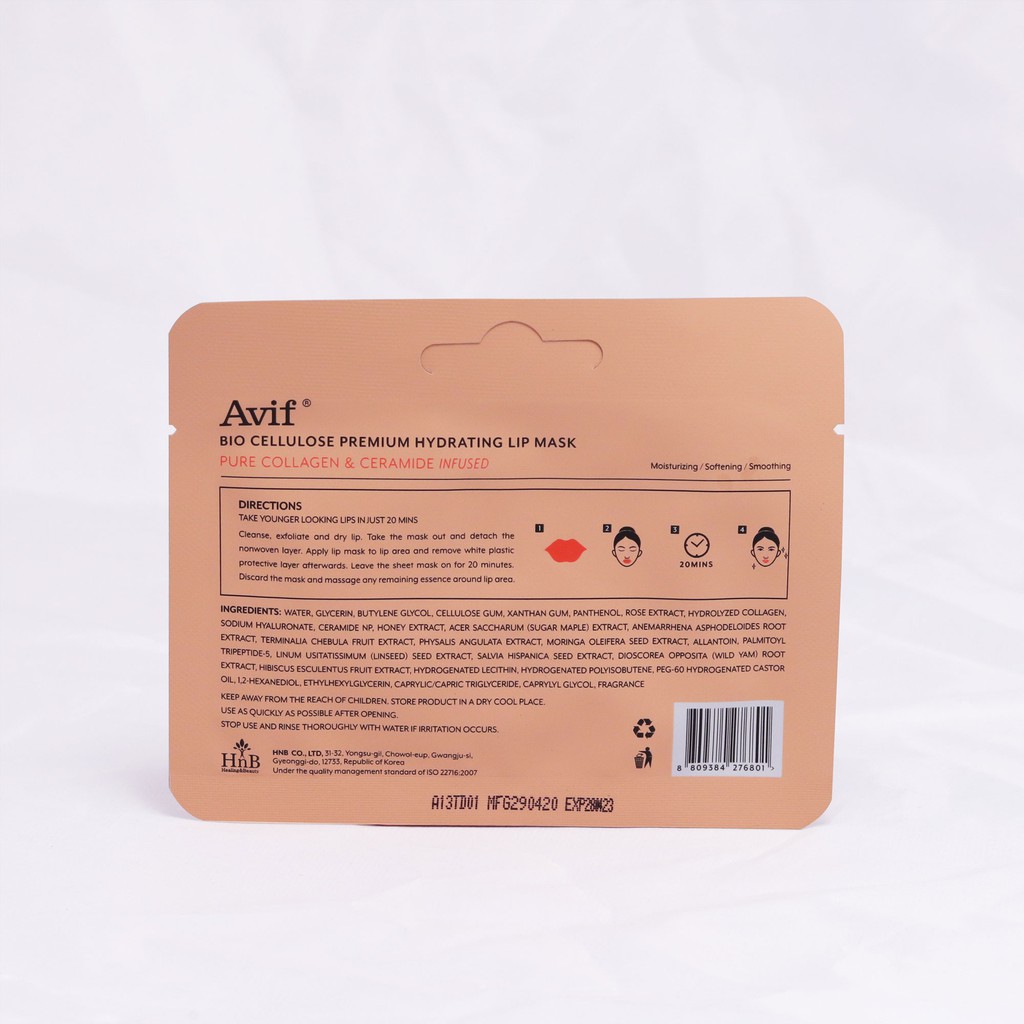 Mặt Nạ Môi - Avif Bio Cellulose Premium