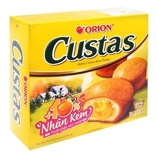 Bánh Nhân Kem Trứng Orion Custas hộp 12 cái