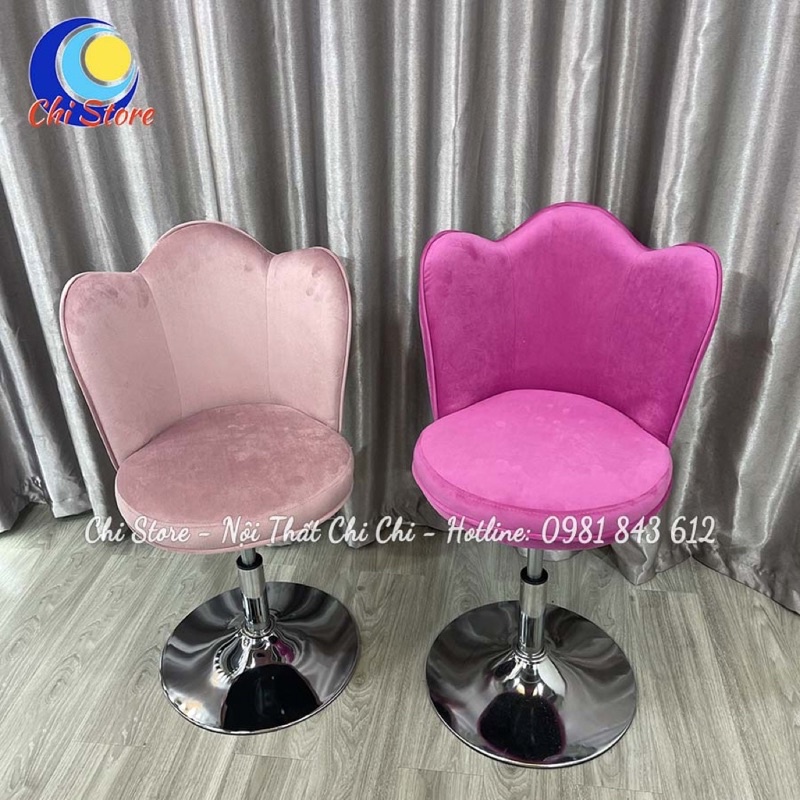 Ghế Xoay Thấp Dùng Để Livestream, Chụp Hình, Ghế Ngồi Trang Điểm Tuỳ Chỉnh Độ Cao 30-50cm Và Xoay 360 Độ