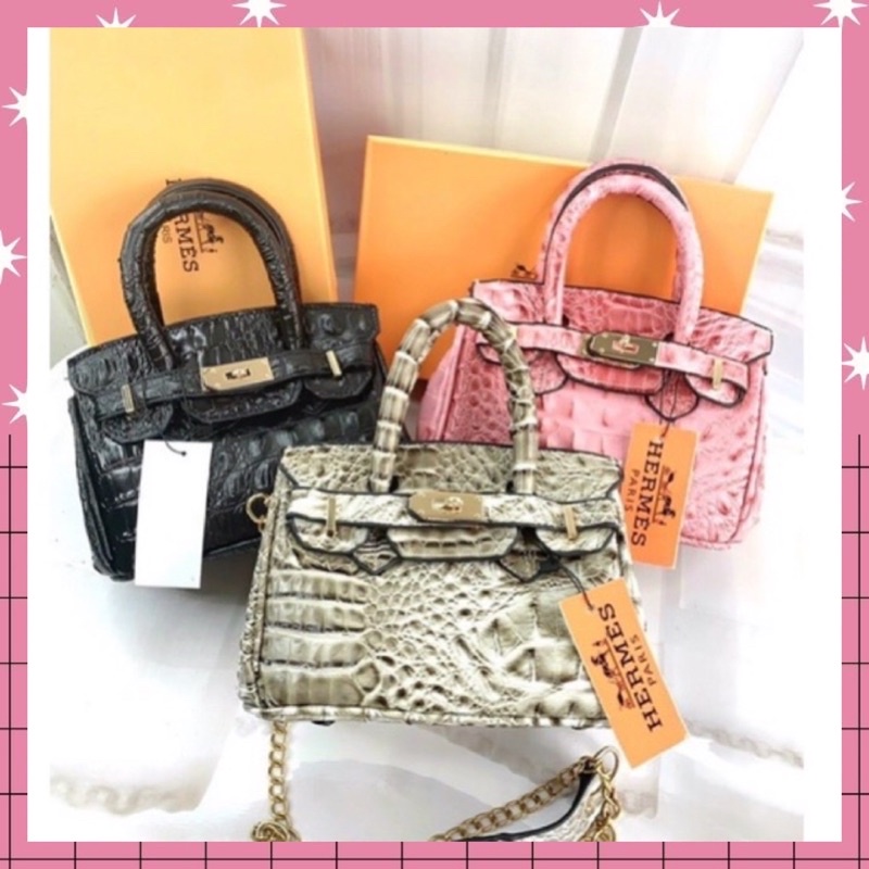 Túi HM Bikin Da Rắn 2 Quai👜 Túi Đeo Chéo Nữ