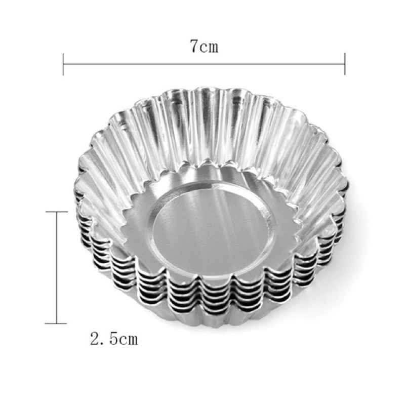 Khuôn tart nhôm nhỏ set 10c