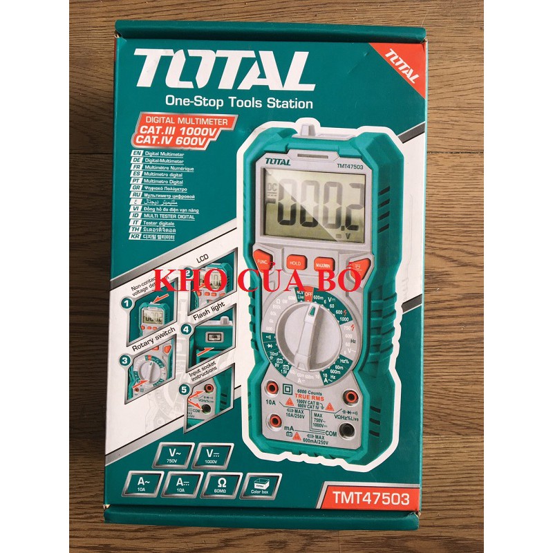 Đồng hồ đo điện vạn năng TOTAL TMT47503 - TMT47503