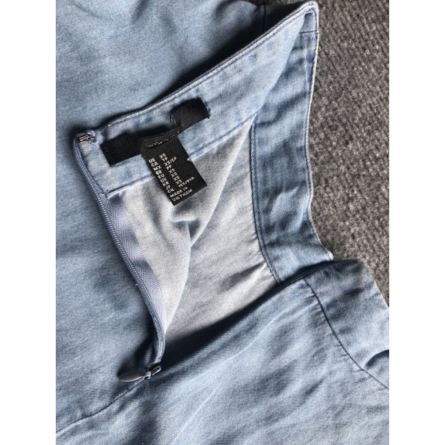 Chân váy F21 Blue Girly Chambray Skater Skirt | BigBuy360 - bigbuy360.vn