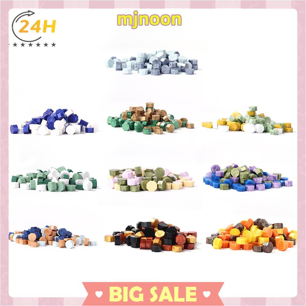 Túi 100 hạt sáp hình bát giác đóng dấu làm đồ trang trí thủ công