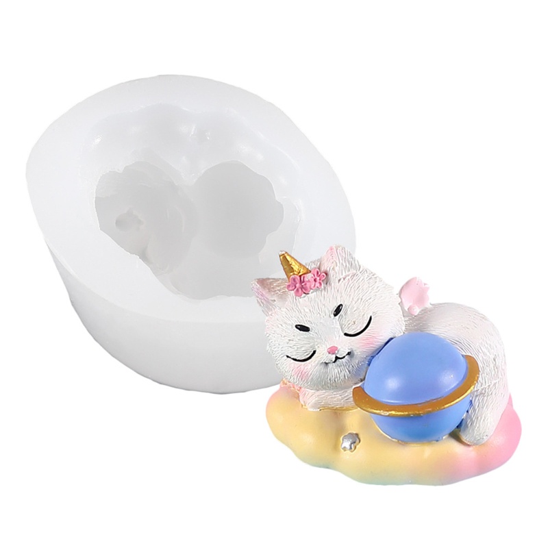 Khuôn Silicone Làm Xà Phòng Hình Mèo Đáng Yêu