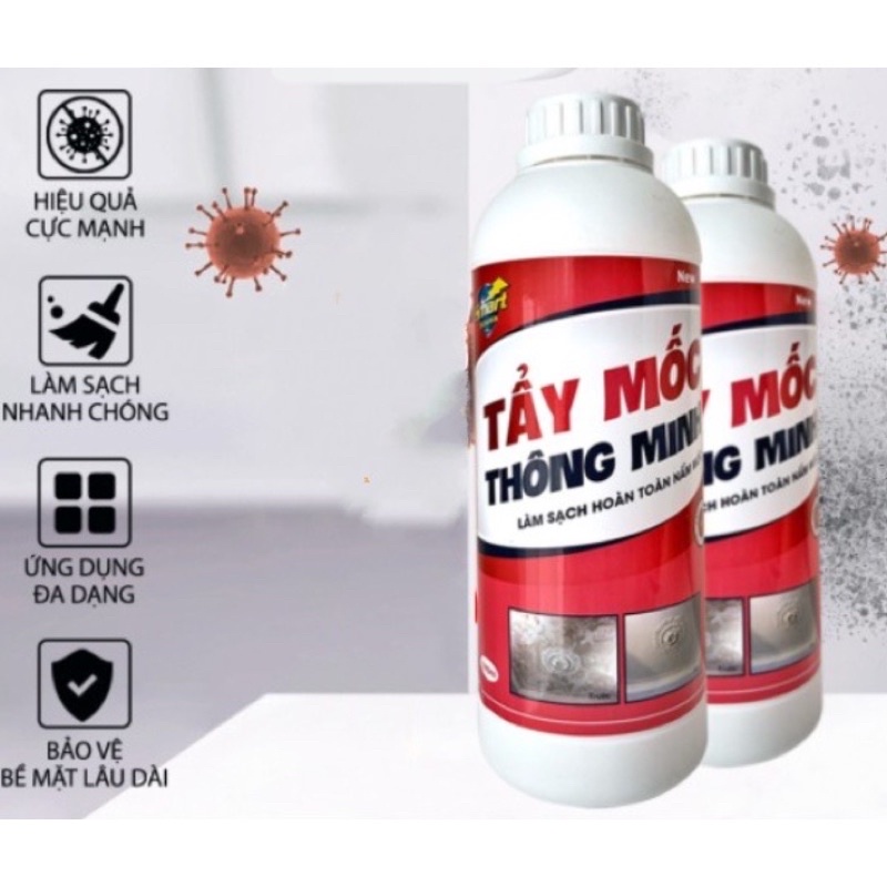 (CHÍNH HÃNG) Chất tẩy mốc TM-01- tẩy mốc trên mọi vật liệu như tường, gỗ, vải, cao su hiệu quả, nhanh chóng