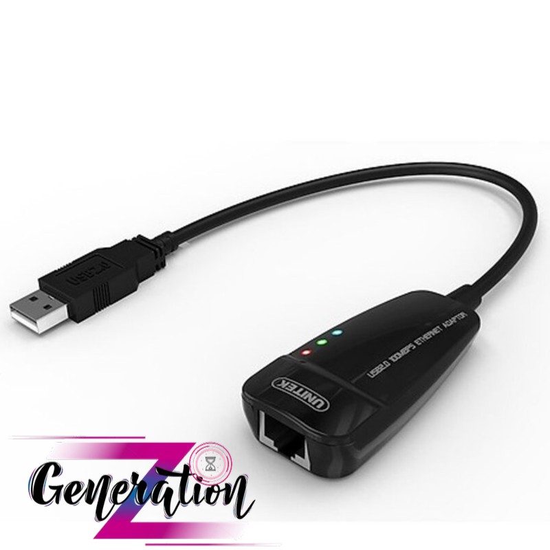 Cáp chuyển USB 2.0 sang LAN Unitek (Y - 1466) - Hàng chính hãng