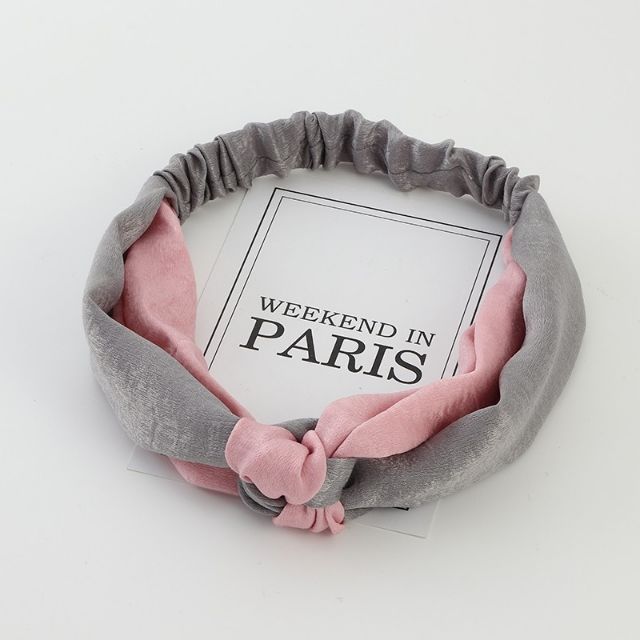 Băng Đô Thắt Nút Phối Màu Hàn Quốc Vintage Thời Trang