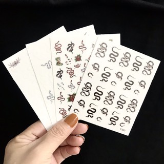 Sticker dán móng nail hoạ tiết rắn