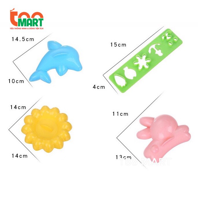 Khuôn làm cơm, bánh, đồ ăn dặm đáng yêu cho bé chất liệu nhựa chịu nhiệt an toàn