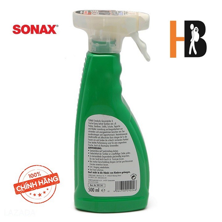 Dung Dịch Khử Mùi Trong Nội Thất SONAX Car Breeze Smoke-Ex 500 ml 292241