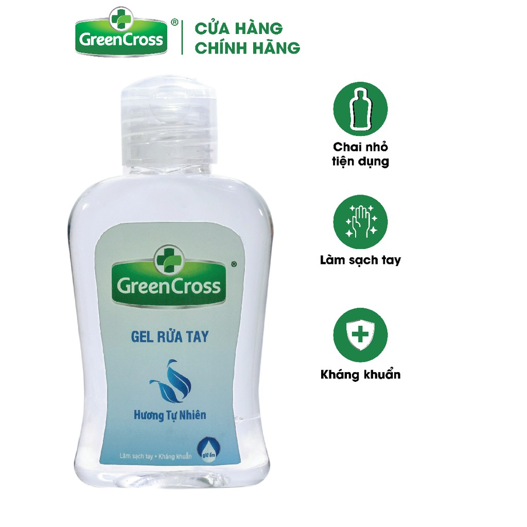 Gel Rửa Tay Green Cross Hương Tự Nhiên Dành Cho Trẻ Em (100ml)