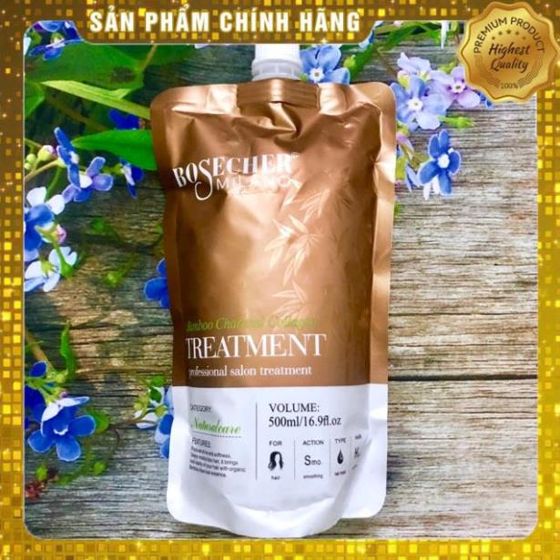 Dầu hấp ủ tóc Collagen BOSECHER Milano Bamboo Treatment chính hãng 500ml