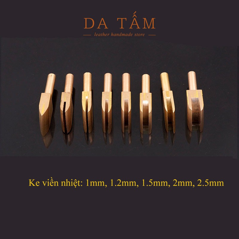 Đầu ke viền da nhiệt bằng đồng loại gắn mỏ hàn