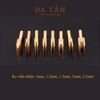 Đầu ke viền da nhiệt bằng đồng loại gắn mỏ hàn