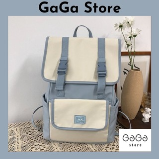 Balo ullzang đi học nữ dễ thương 2 nịt MLD. Cặp sách vuông nữ hàn quốc B183