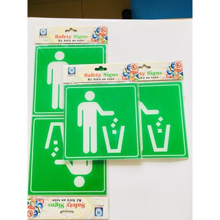 BIỂN BÁO - BỎ RÁC VÀO THÙNG RÁC