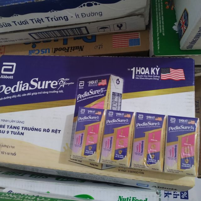 Sữa pediasure của abbott Hoa Kỳ 110ml và 180ml