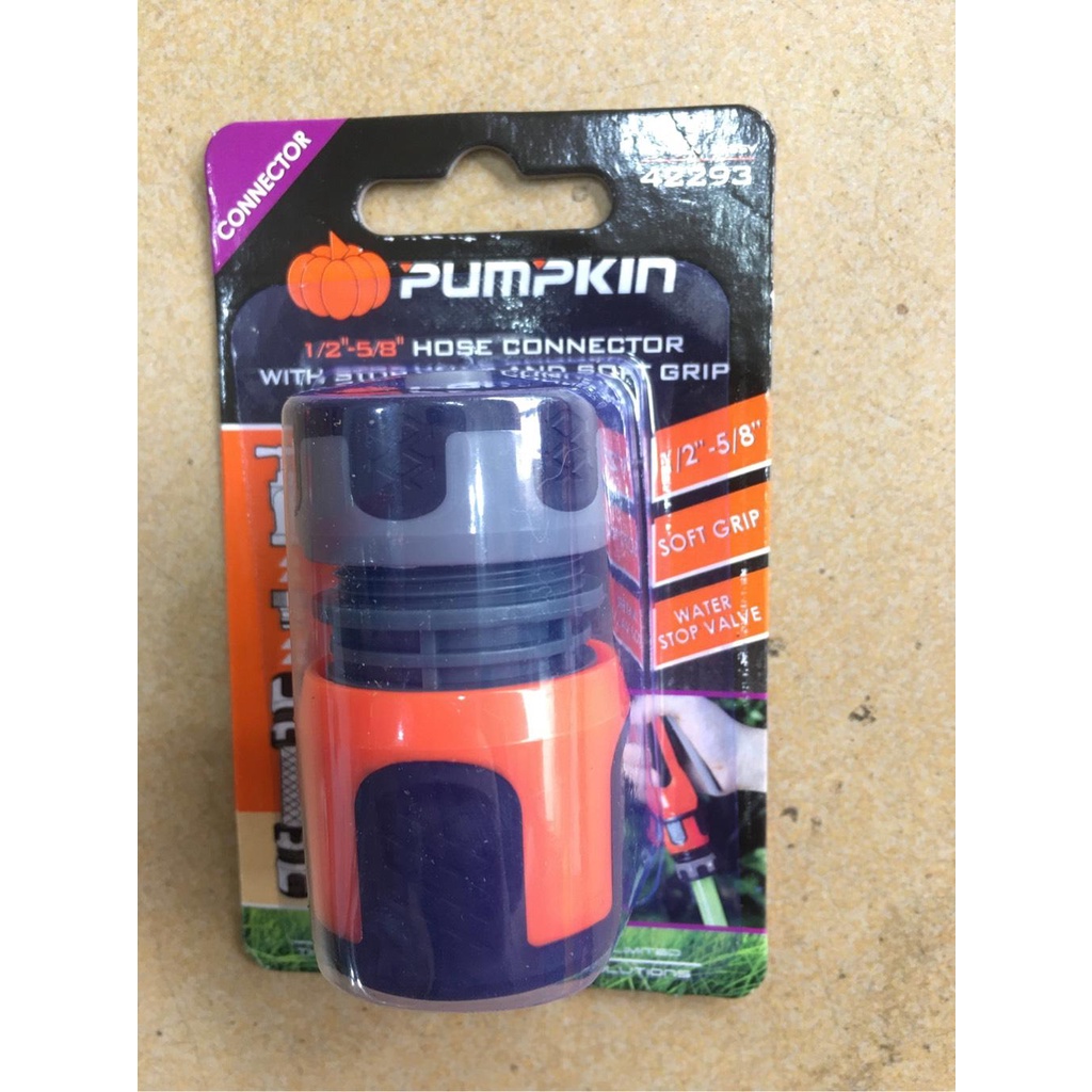 Đầu nối ống cao su van 1 chiều ( 1/2''-5/8'') Pumpkin