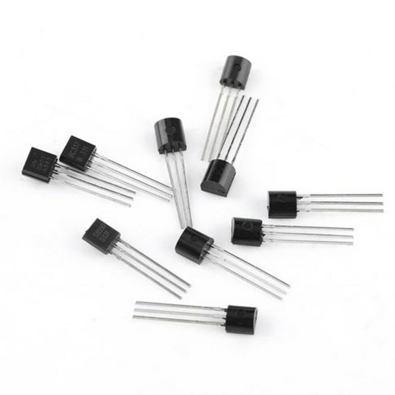 200Pcs 10Values TO-92 NPN PNP Transistor Assortment Kit BC337 BC327 2N2222 2N2907 2N3904 2N3906 S8050 S8550 A1015 C1815