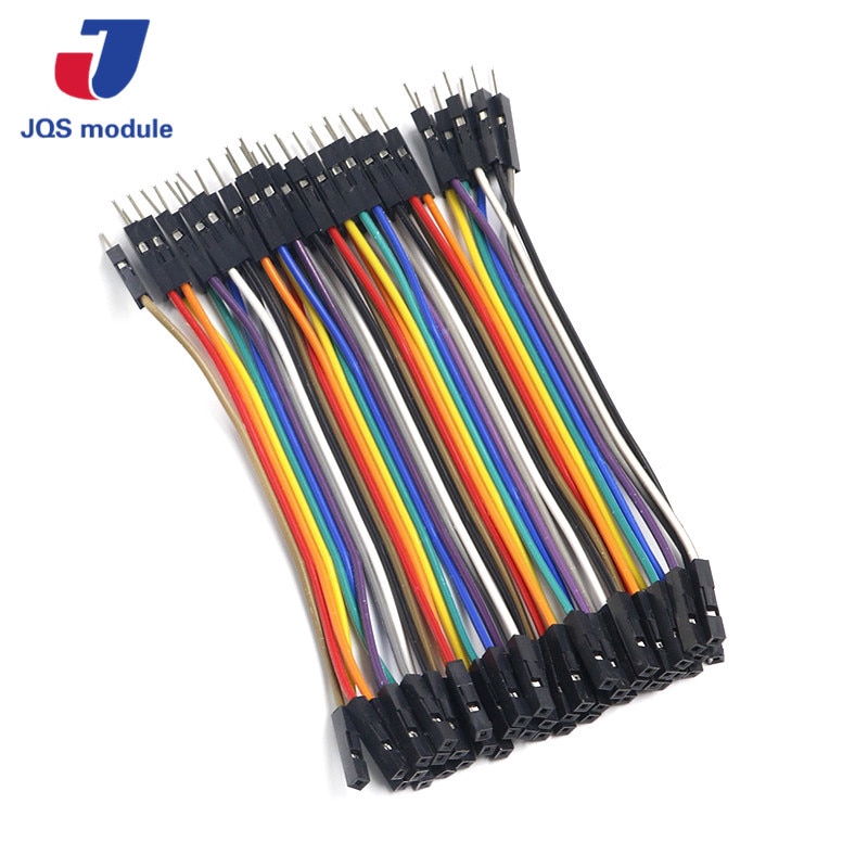40 đoạn cáp nối đầu dương sang đầu âm 10cm 2.54mm 1pin 1p-1p dùng cho Arduino