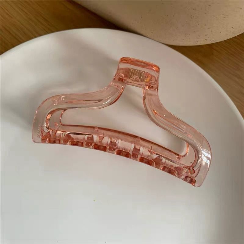 Kẹp tóc càng cua bằng acrylic trong suốt màu thạch phong cách thời trang Hàn Quốc cho nữ