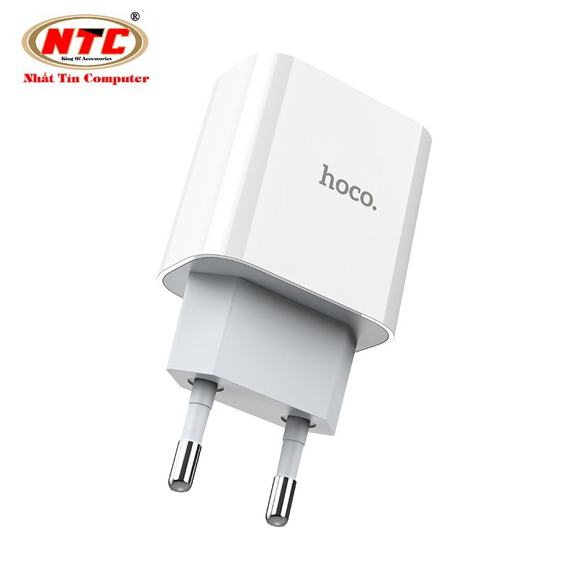 Cốc sạc nhanh Hoco C76A hỗ trợ PD3.0 Type-C PD18W (Trắng) - Hàng chính hãng