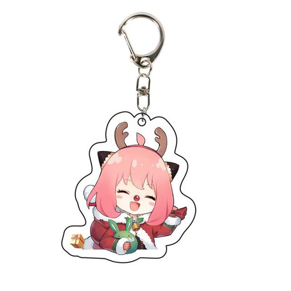 Móc Khóa Acrylic Hai Mặt Họa Tiết Hoạt Hình Anime