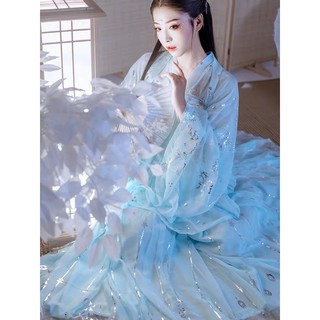 (CÓ SẴN) Hán phục Chính Phẩm Hán Thời Quang - Siêu Tiên Phiêu Dật thắt ngực cổ trang cổ phong
