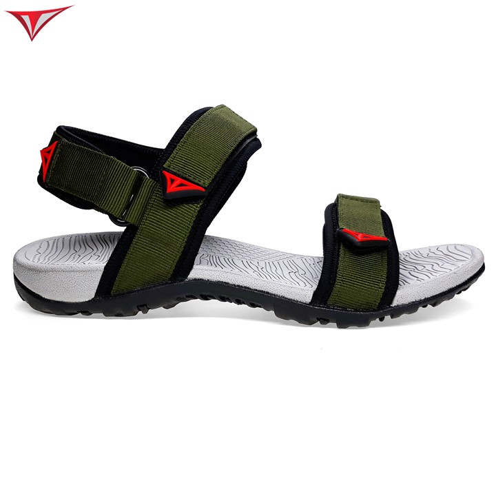 [Fullbox] Giày Sandal Nam Nữ Việt Thủy Hai Quai Ngang Xanh Rêu - VT016