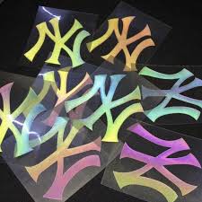 Decal Logo Sticker Patch in áo ủi trực tiếp lên vải phản quang 7 màu