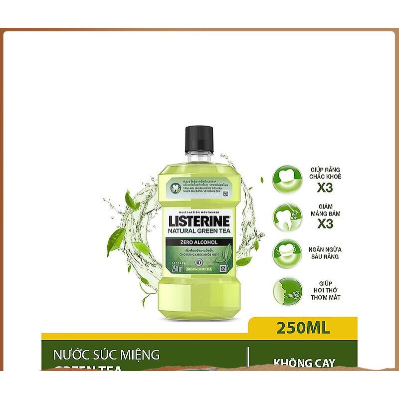 NƯỚC SÚC MIỆNG LISTERIN GREEN TEA 250ml