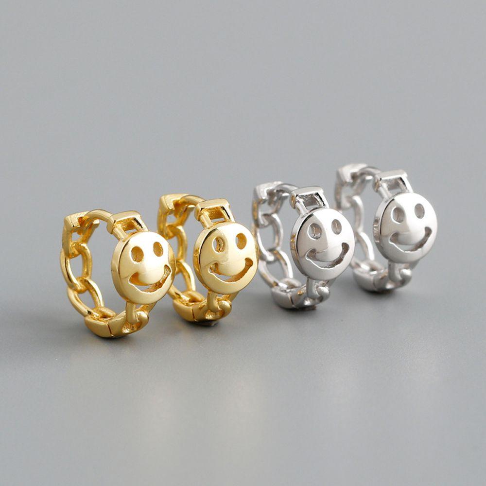 Bông Tai Thời Trang Hình Mặt Cười Kiểu Retro 2Lip Cho Nữ