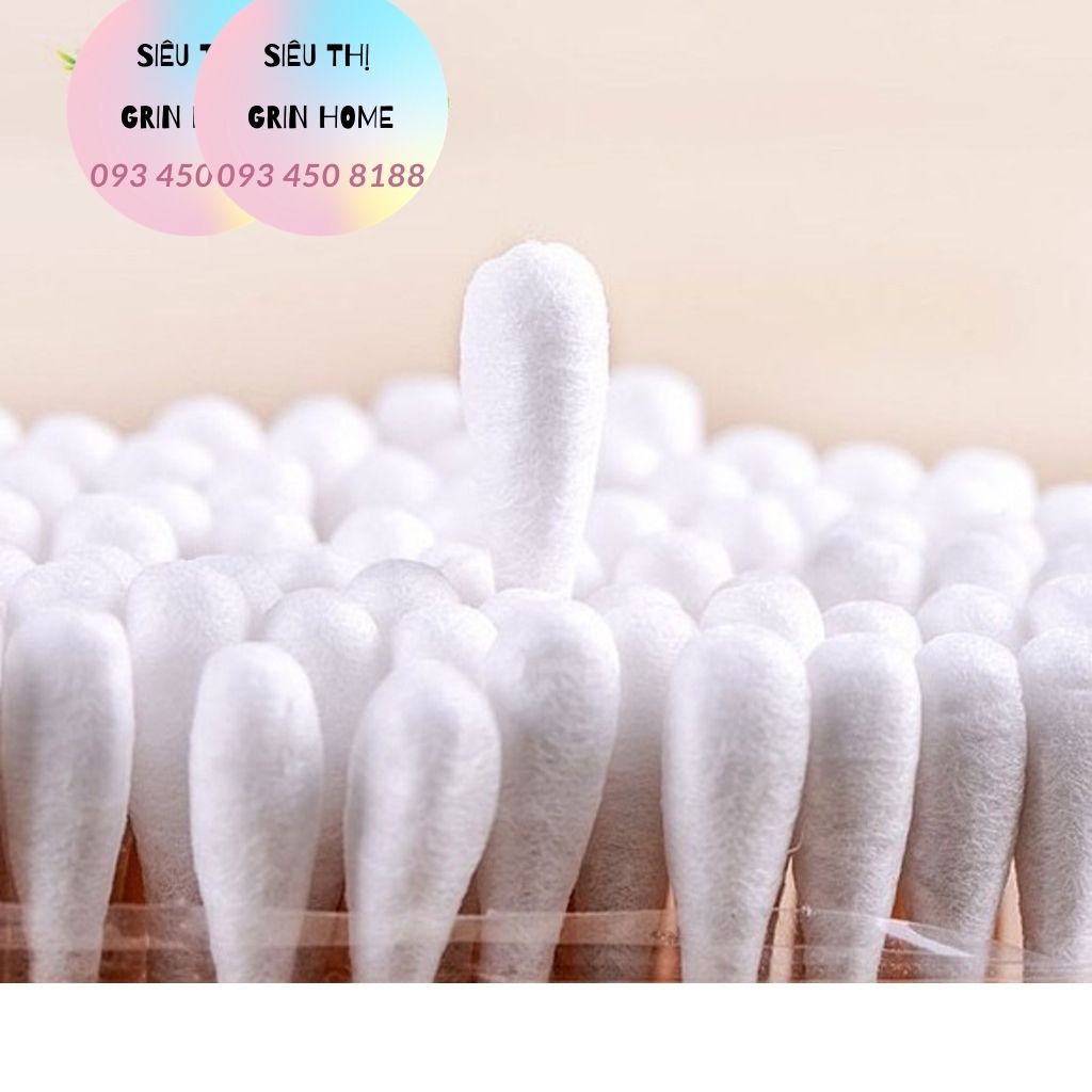 BỊCH TĂM BÔNG COTTON 100 QUE THÂN GỖ THÂN THIỆN VỚI MÔI TRƯỜNG DÙNG MỘT LẦN TIỆN LỢI