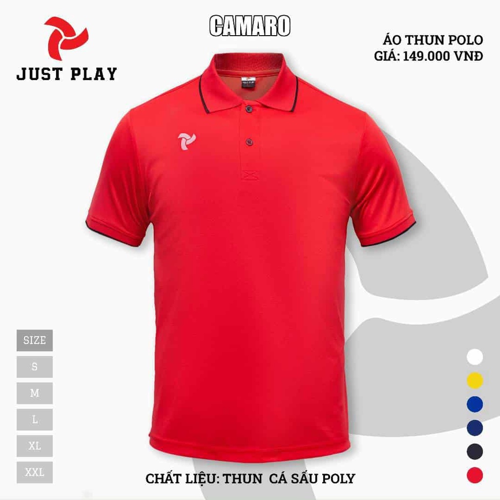 JP – Áo Thun Polo Thể Thao Nam Nữ Cao Cấp – Camaro Đỏ