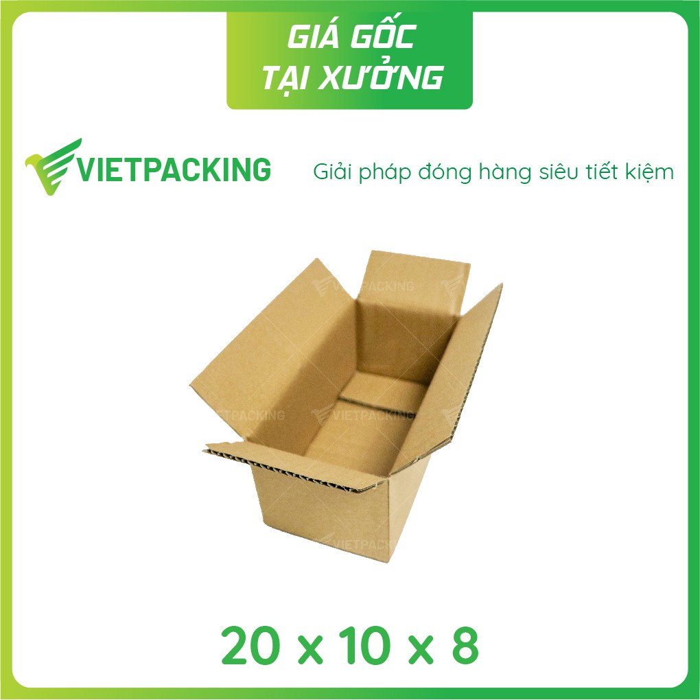 20x10x8 - 50 hộp carton gói hàng V095