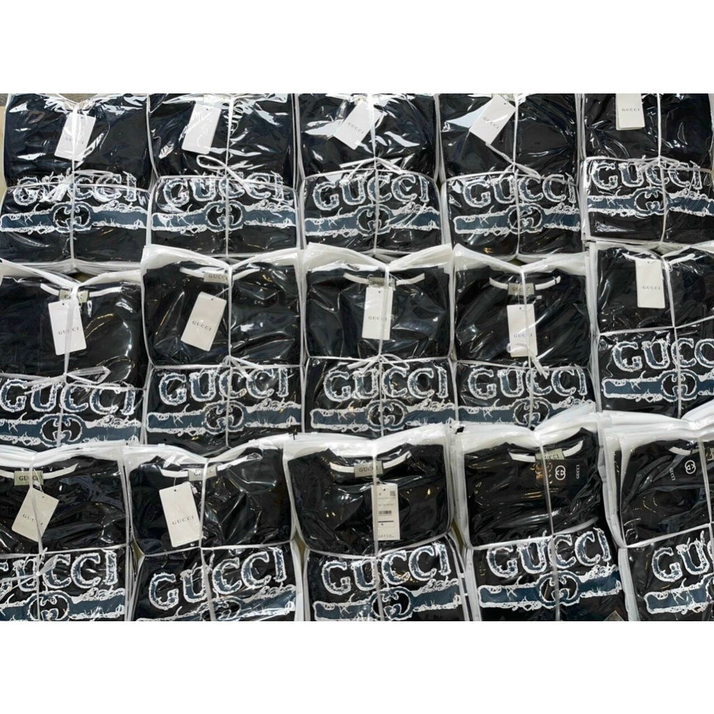 Áo thun tay lỡ unisex loang GG hót trend cháy phố MOSSSHOP - Áo phông nam nữ phong cách hàn quốc ulzzang form rộng 65kg