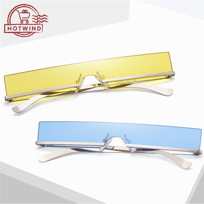 Kính mát gọng kim loại chữ nhật phong cách vintage