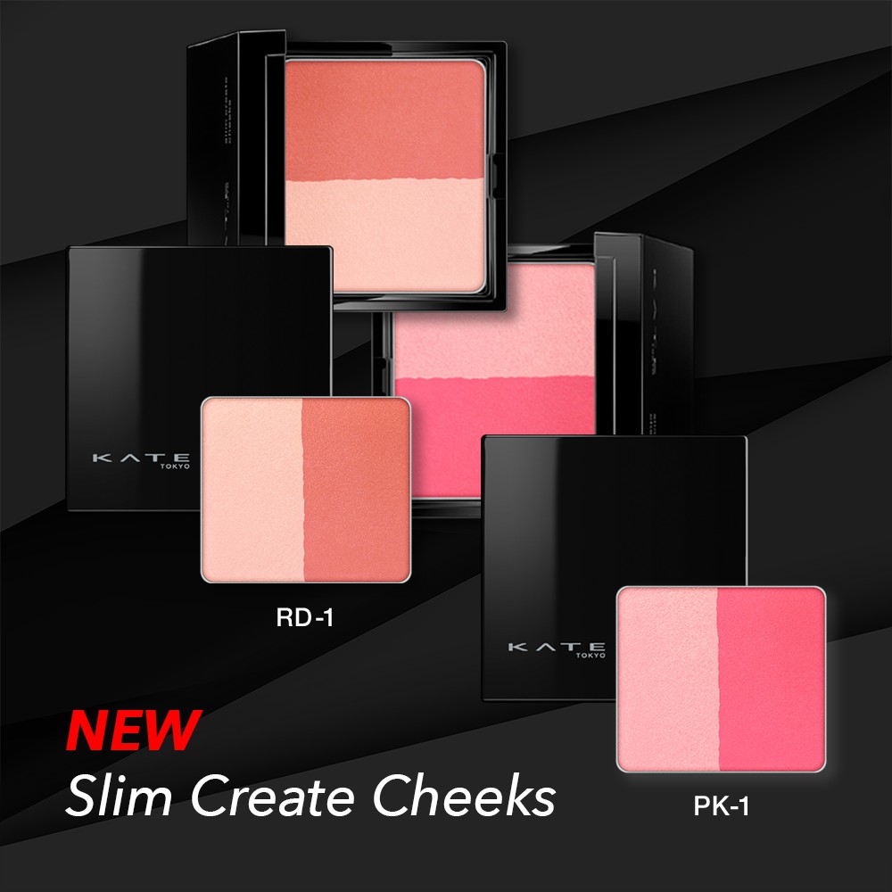 Phấn má hồng Kanebo Kate Slim Create Cheeks, kèm cọ (new) | BigBuy360 - bigbuy360.vn