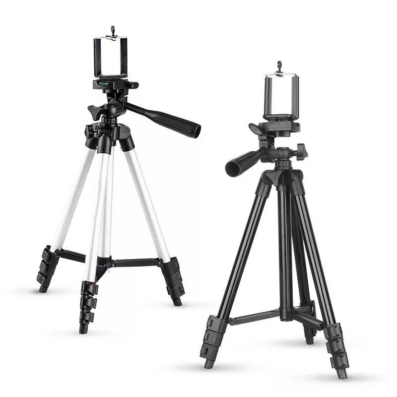 Giá kẹp điện thoại Tripods 3110 chất liệu nhôm, 3 nấc điều độ cao linh hoạt, bảo hành 3 tháng