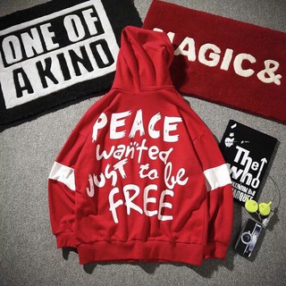 Jacket peace -đỏ