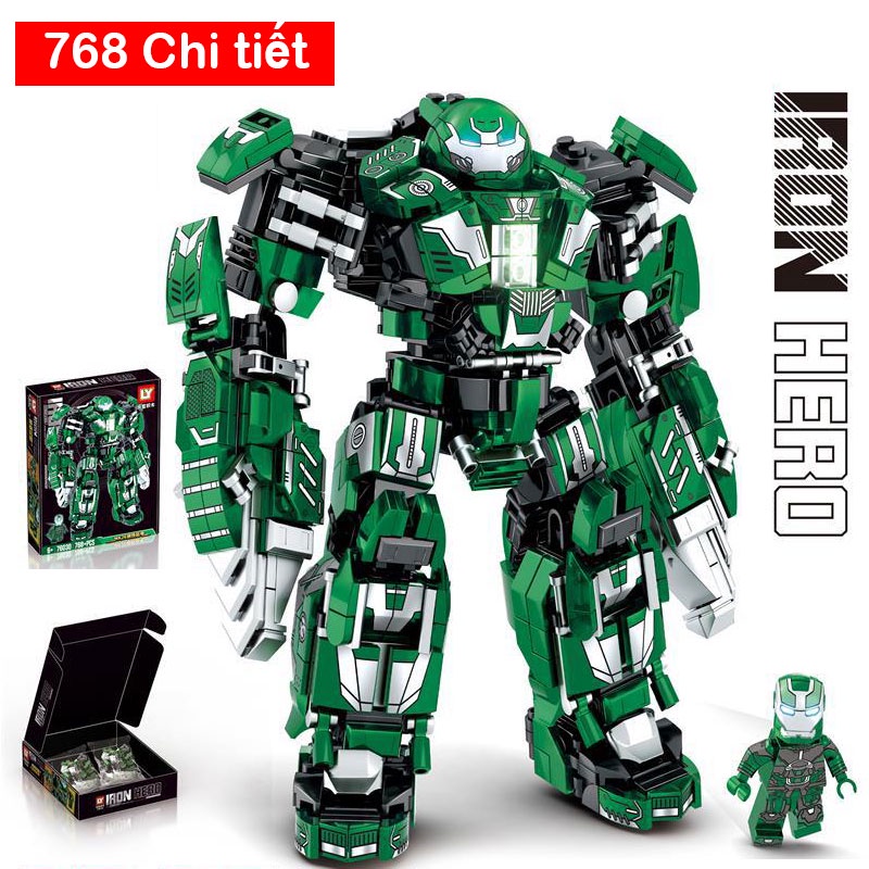 Bộ đồ chơi lắp ghép Kiểu lắp ráp Siêu Robot Metal Mecha với 4 màu lựa chọn  Chất liệu nhựa ABS với hơn 600 chi tiết