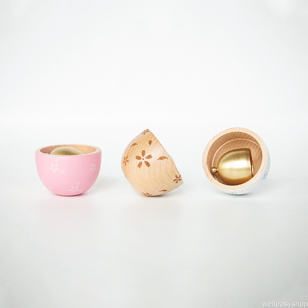 Chuông Gió Gỗ 3D Có Nam Châm Dán Tủ Lạnh Trang Trí Nhà Bếp Phong Cách Nhật Bản