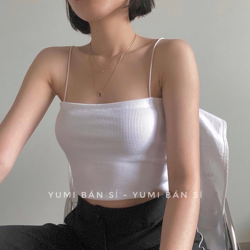 Áo 2s Bún Chất Thun Cotton TRẮNG ĐEN YUMI BÁN SỈ Phong Cách Ullzang