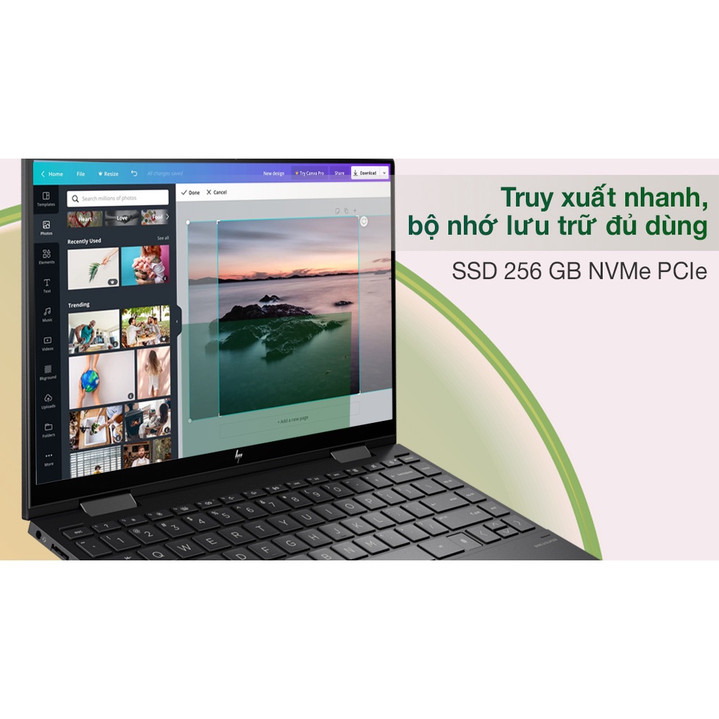 Laptop HP Envy x360 Convert 13 ay1057AU R5 5600U/8GB/256GB/Touch/Win11 (601Q9PA) - Hàng chính hãng