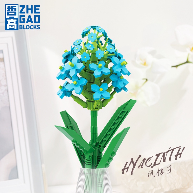 Đồ Chơi Lắp Ráp Mô Phỏng Vườn Hoa Tulip Hoa Mẫu Đơn Diy