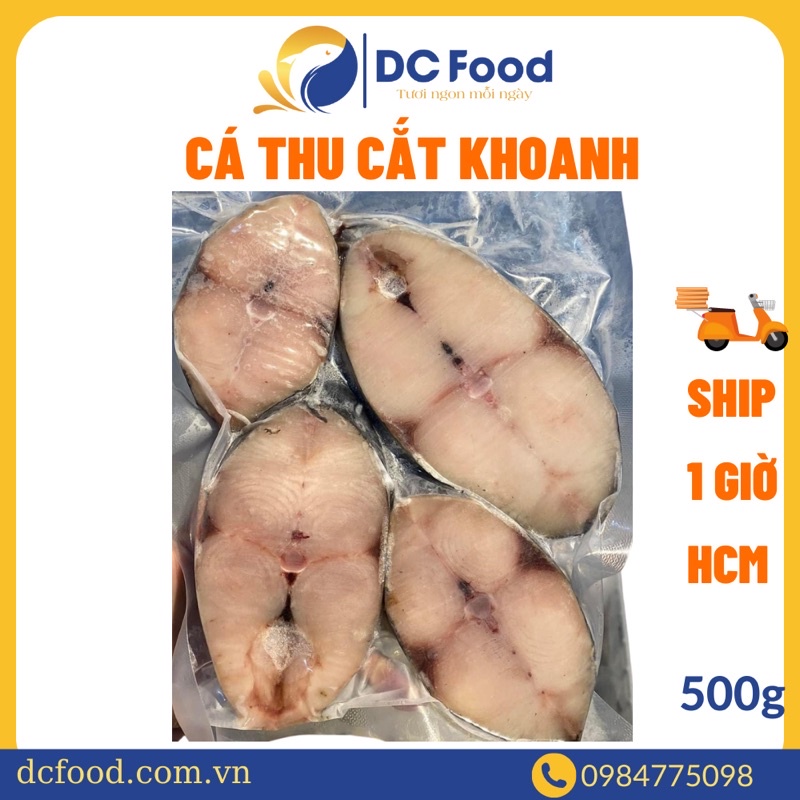 Cá Thu Cắt Khoanh, 500gr, Cá tươi ngon Bình Định