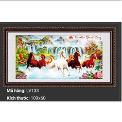 tranh đính đá mã đáo thành công mã LV133 kích thước 109×60cm